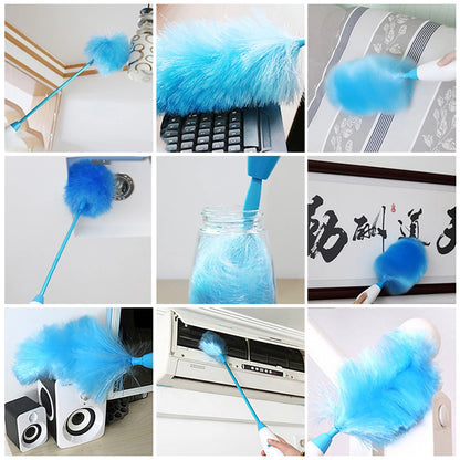 Flexible static duster reaching narrow spaces