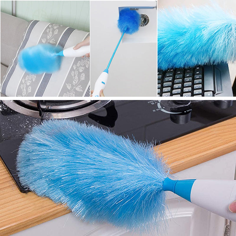 Feather duster head for dusting home surfaces