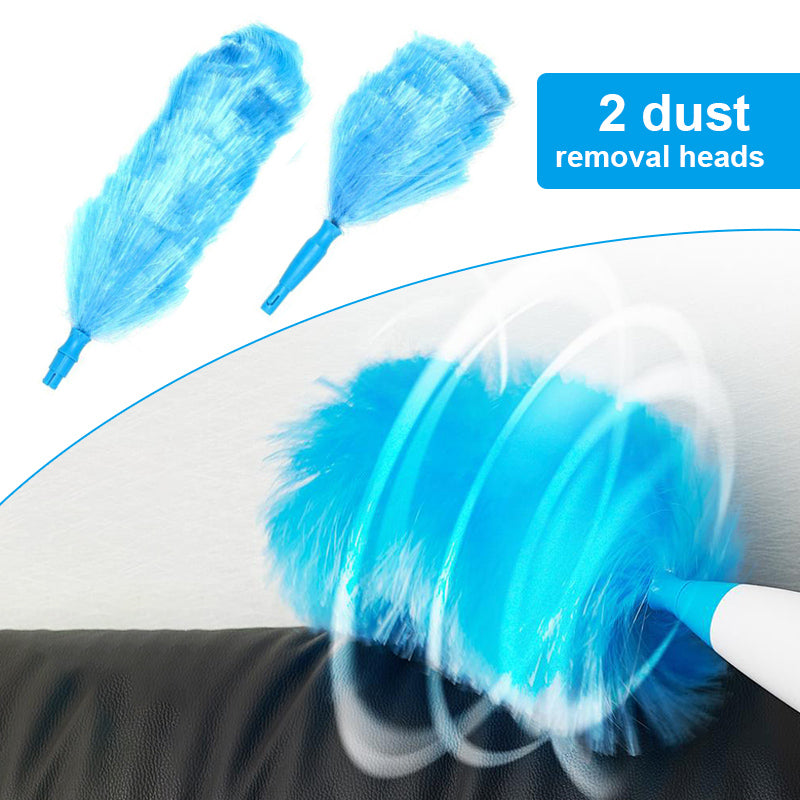 Extendable electrostatic duster for furniture and shelves